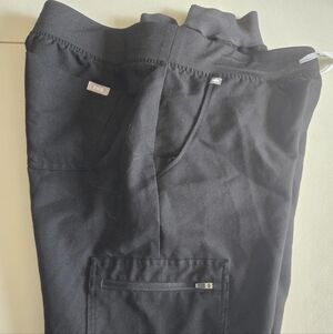 Figs Womens Zamora Jogger Scrub Pants Black Color Size Medium